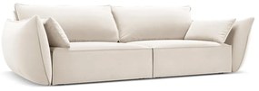 Бежов кадифен диван 208 cm Vanda – Mazzini Sofas