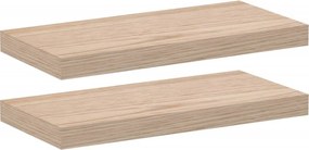 4010686 vidaXL Рафтове за стена, 2 бр, 50x23,5x4 см, инженерна дървесина