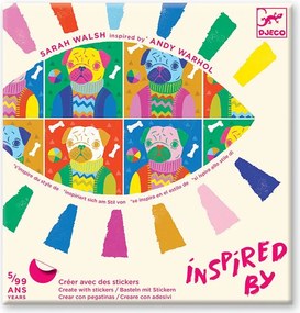 Djeco - Комплект за рисуване Вдъхнови се от Andy Warhol DJ09371