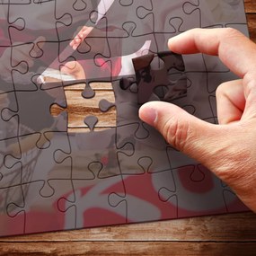 Картонен пъзел А4 с две снимки – Колаж