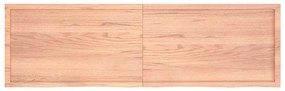 363730 vidaXL Стенен рафт светлокафяв 200x60x(2-4) см обработен масивен дъб