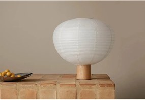 Бяла/в естествен цвят настолна лампа с хартиен абажур (височина 45 cm) Kami – Blomus