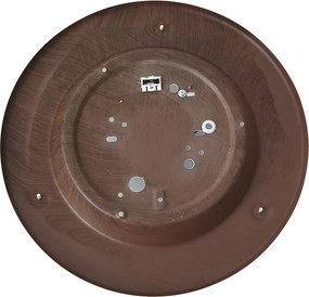 Класически плафон червен с бяло стъкло - Mesiac