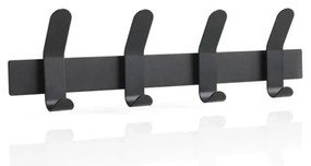 Черна метална стенна закачалка A-Rack - Zone