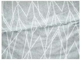 Сиво единично крепирано спално бельо 140x200 cm Gray Stripes – B.E.S.