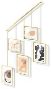 Метални рамки за стена в златист цвят в комплект от 5 бр 66x69 cm Exhibit - Umbra