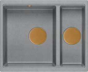 гранитна мивка Logan 150 Grey Metallic