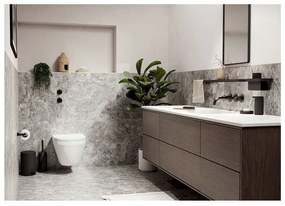 Черна метална четка за тоалетна Rim - Zone