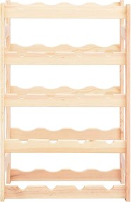 286193 vidaXL Стойка за вино за 20 бутилки, борова дървесина