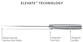 Комплект ножове с поставка 5 бр. от неръждаема стомана Elevate Bamboo – Joseph Joseph