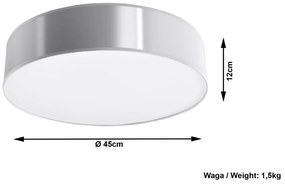 Сива таванна светлина таван Atis - Sollux