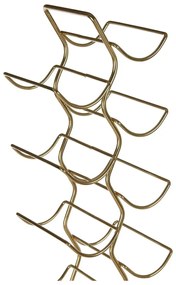 Метален стелаж за вино в златисто, брой бутилки 12 Wren – Premier Housewares
