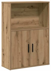 860417 vidaXL Библиотека, дъб артизан, 60x24x85 см, инженерно дърво