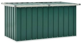 46261 vidaXL Градински сандък за съхранение, зелен, 129x67x65 см