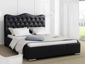 Тапицирано легло Santorini-Black-180 x 200