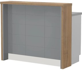 Островна кухненска пейка Hudson-Length: 120 cm.-Gray-Pacific Walnut