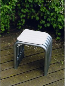 Градински стол метален в сребрист цвят Nokk – noo.ma