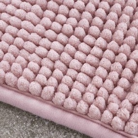 Розова постелка за баня 80x50 cm Bobble - Catherine Lansfield