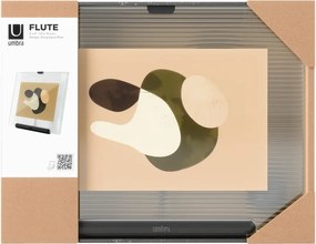 Черна стъклена стояща рамка 16x20 cm Flute – Umbra