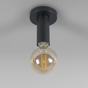 Модерна таванна лампа черна - Facil