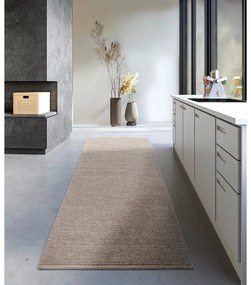 Светлокафява ръчно изработена вълнена пътека 80x200 cm Francois – Villeroy&amp;Boch