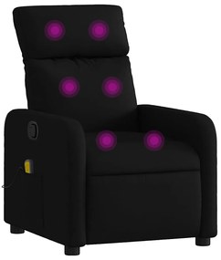 374176 vidaXL Масажен наклоняем стол, черен, текстил