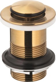 KFA Armatura 660-353-31 - Сифон за мивка без преливник CLICK-CLACK Ø 6,2 cm златист