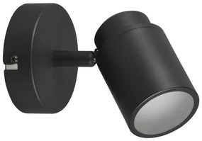 Матово черен метален прожектор 10x9 cm Angelo - Trio