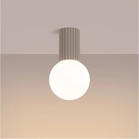 Синьо осветително тяло за таван със стъклен абажур ø 12 cm Orbital – Sollux