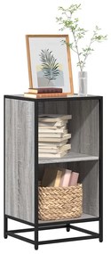 849097 vidaXL Шкаф за книги Grey Sonoma 40x35x76 cm Инженерна дървесина