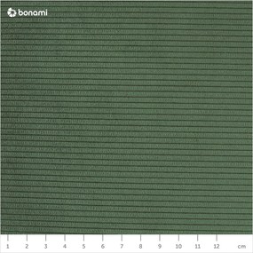 Разтегателен диван от зелен велур , ляв ъгъл Moghan - Micadoni Home