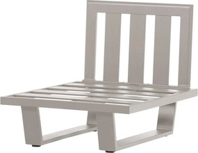 Сиво-бежов градински стол метален/подплатен Bear – WOOOD