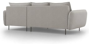 Светлосив ъглов диван, десен ъгъл Vienna - Cosmopolitan Design