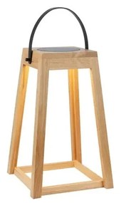 Кафяв екстериорен LED фенер със соларен панел с USB (височина 54 cm) Nordic – Markslöjd