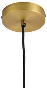 Модерен висящa лампa златен с кехлибарено стъкло - Traditional