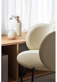 Бял фотьойл от изкуствена кожа Mogi - Teulat