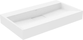 Mexen Ava конгломератна умивалник за плот B/O 80 x 46 см, бяла - 23018000