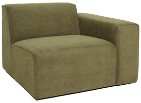 Модул за диван от зелен велур (десен ъгъл) Sting - Scandic