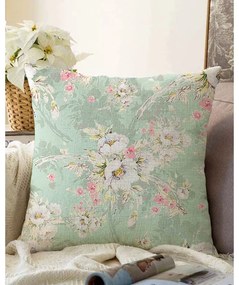 Зелена калъфка за възглавница със смес от памук Blossom, 55 x 55 cm - Minimalist Cushion Covers