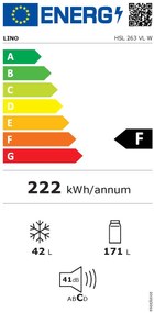 ХЛАДИЛНИК - LINO ~HSL 263 VL W