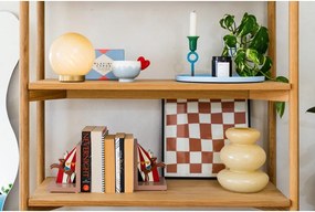 Светложълта настолна лампа със стъклен абажур (височина 17 cm) Summer Globe – Leitmotiv