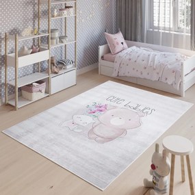 Детски килим с мотив на сладки животински приятели Ширина: 140 см | Дължина: 200 см