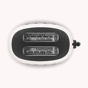 Тостер за хляб SMEG 50's Style Porsche TSF01PCWEU, 950W, 2 филии, 6 нива, Тавичка за трохи, Вграден кабел, Неръждаема стомана, Бял