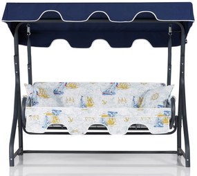 Градински троен люлеещ се стол Ruta, цвят Многоцветен