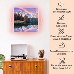 Klarstein Wonderwall Air Art Smart, инфрачервен отоплител, море. 60 х 60 см., 350 W
