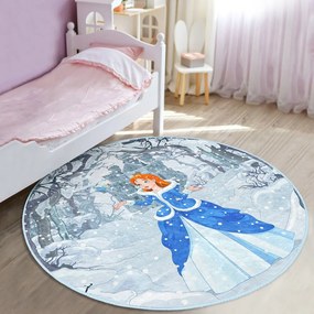 Син детски килим ø 120 cm Comfort - Mila Home