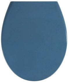 Тъмносиня тоалетна седалка с лесно затваряне , 44,5 x 37,5 cm Samos - Wenko