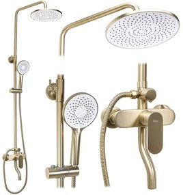 Комплект за душ REA DROP Brush Gold