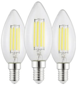 КОМПЛЕКТ 3x LED крушки C35 E14/2,2W/230V 2700K - Eglo 110439