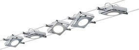 Paulmann 94108 - Комплект 5xLED/4,3W точкови лампи MAC 230V мат хром